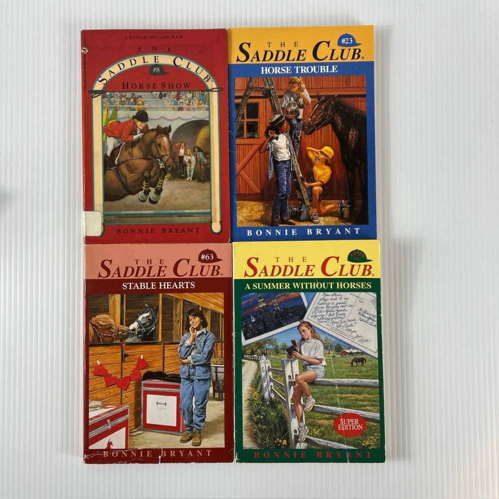 PB Book Lot the Saddle Club Bonnie Bryant ~ 8 23 63 ~ Super Edition SE 1 Horses